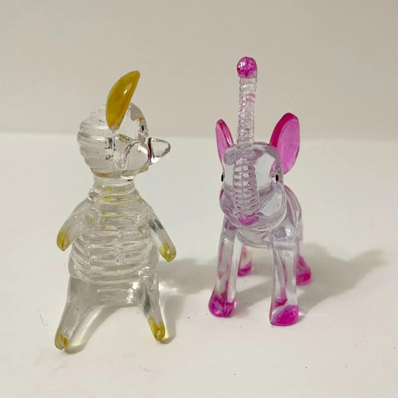 Vintage  1970s Decorative Crystal Pets Plastic Animal 6 Figurines Hong Kong - Picture 15 of 16